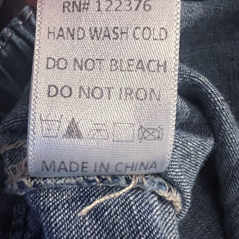 Denim Cargo Cropped Pants Medium - Picture 15 of 15